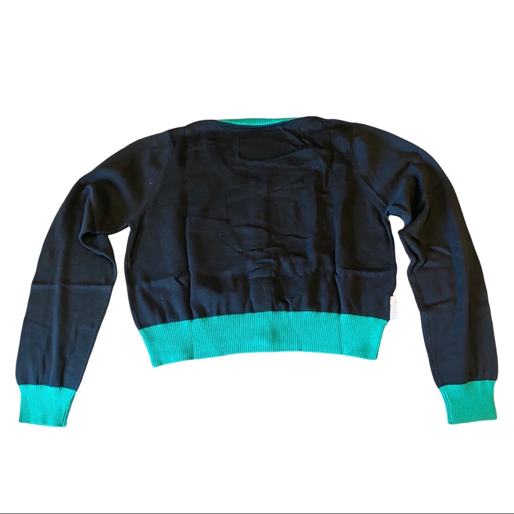 Marvel Thor Loki Helm Vintage Crop Cardigan Sweater - Picture 5 of 12
